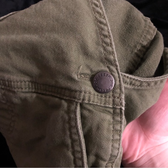 Olive Green Jean Overall Shorts | 2T | EUC - Picture 4 of 4